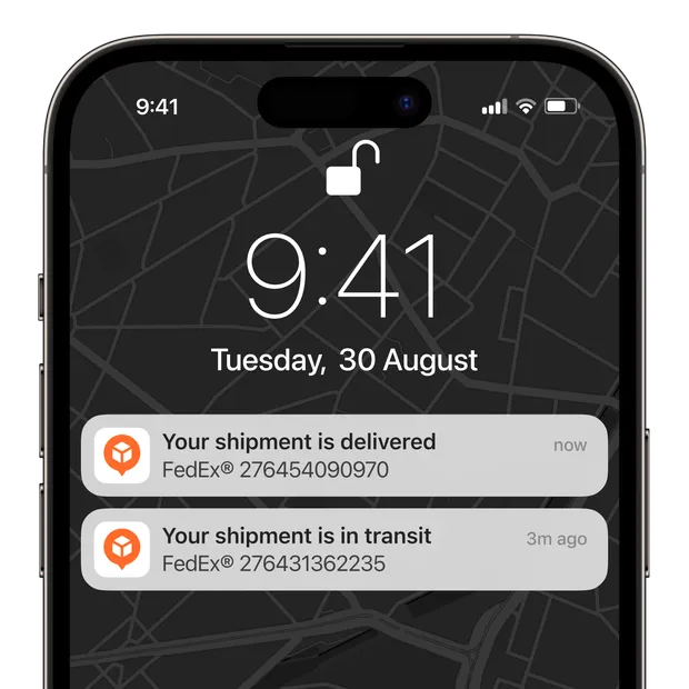Never miss a delivery