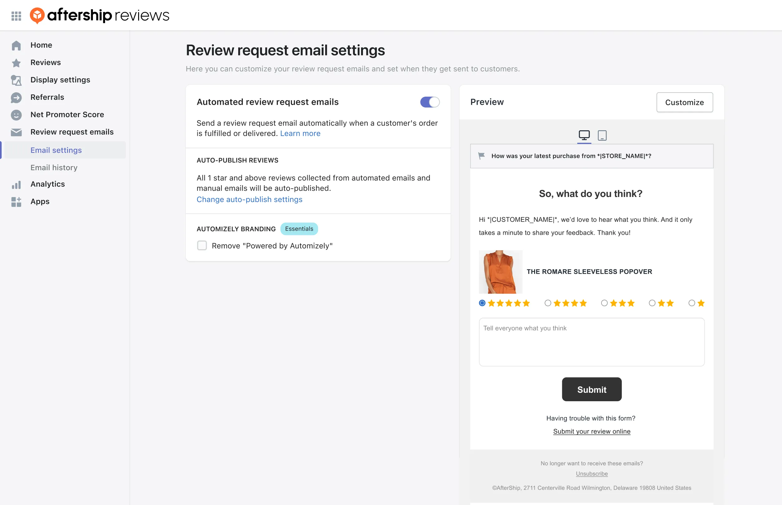 Collect more reviews