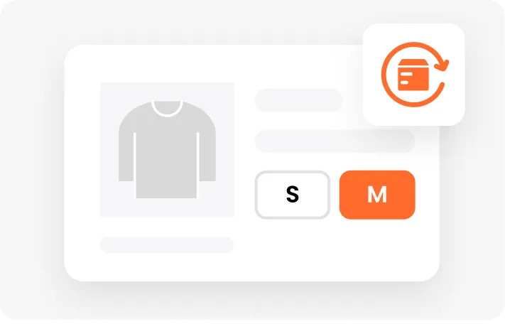 Wrong size or item illustration
