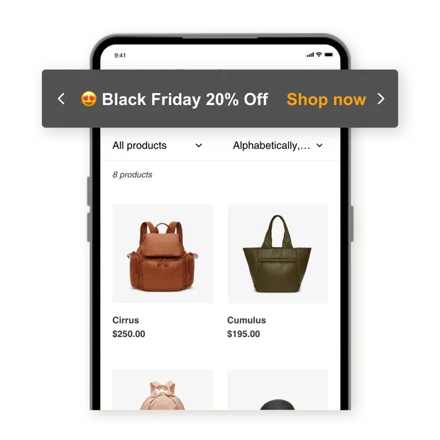 Clickable call to action