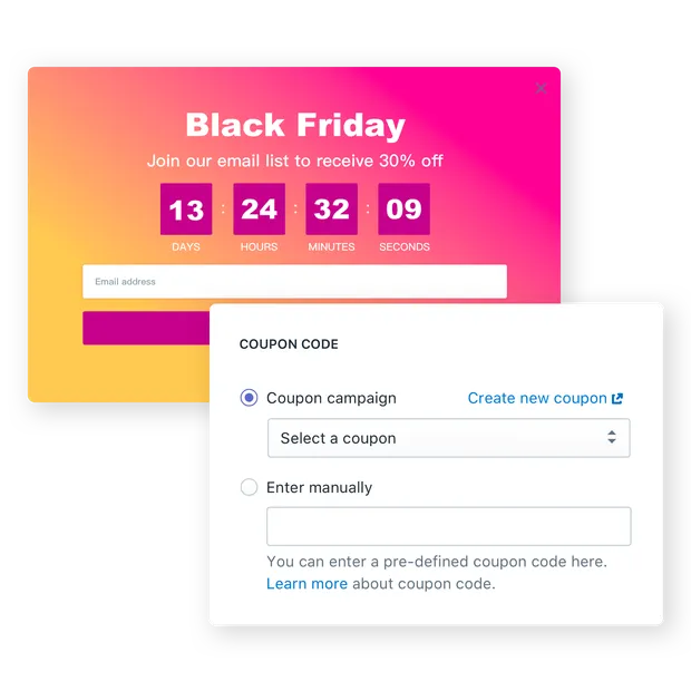 Add coupon to campaigns easily