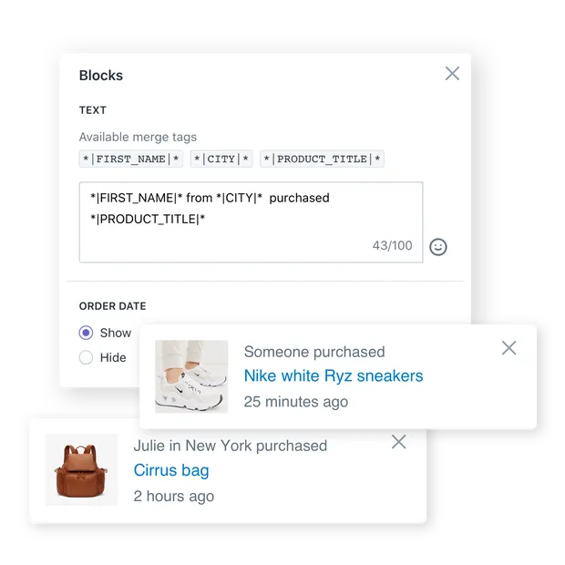 Control what data to share