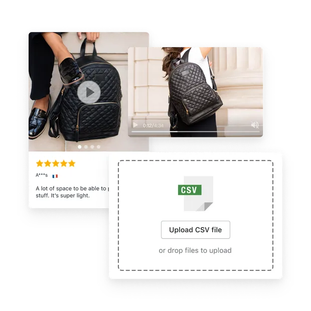 Import reviews from CSV files