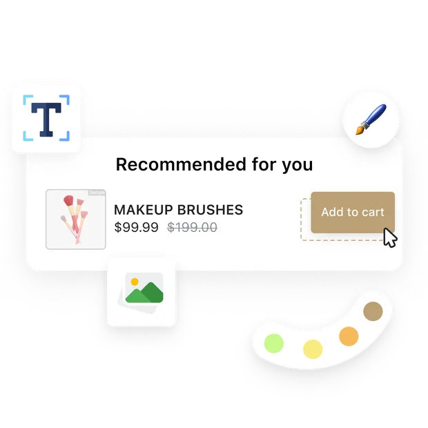Create upsells that match your brand style