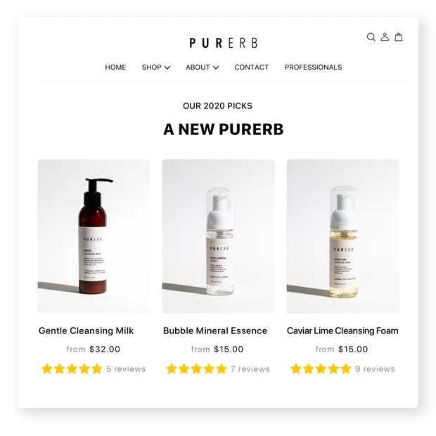 Show reviews at collection pages