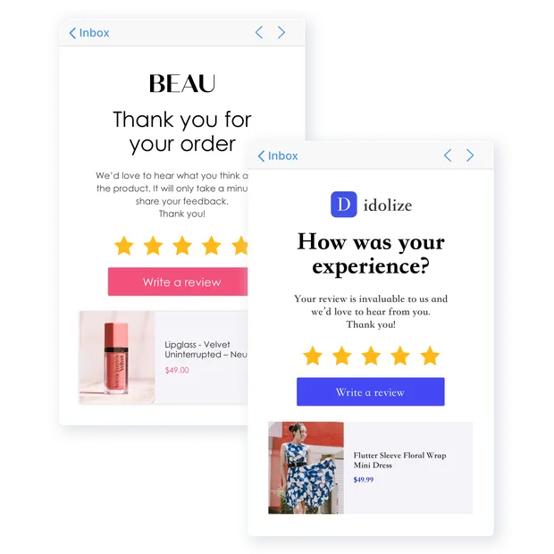 Review request emails