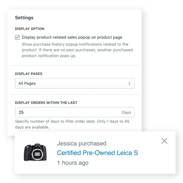 Control where to show 