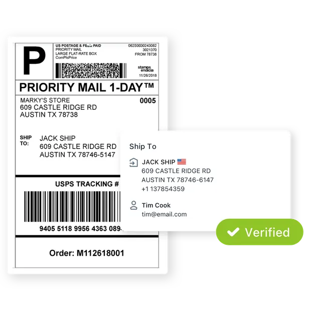Enjoy flawless US shipping