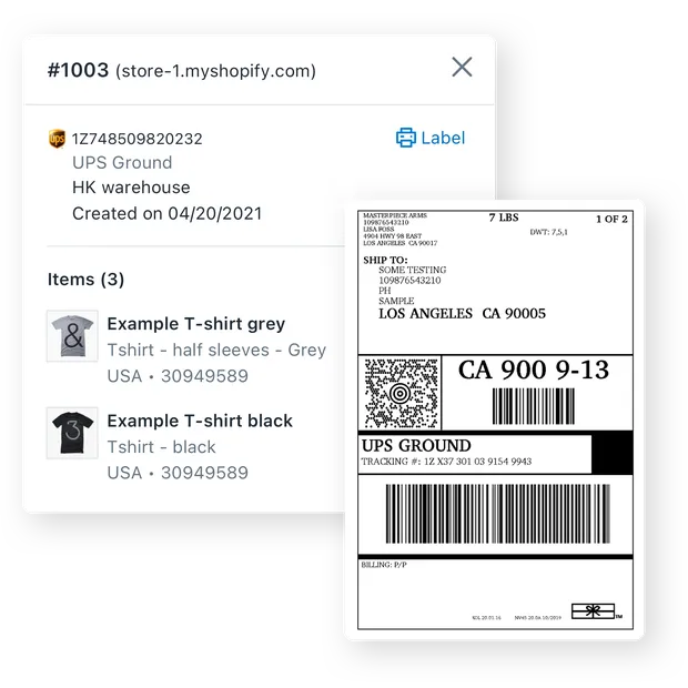 Print shipping labels - AfterShip Shipping - Best Shipping App for Shopify 