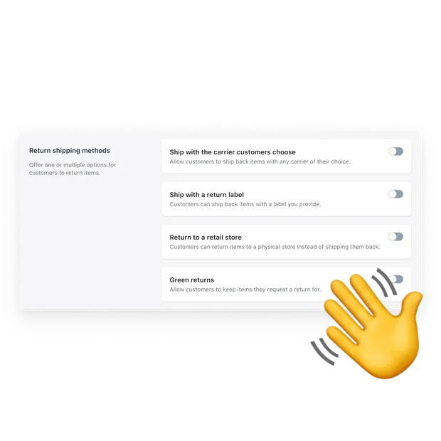 Expérience de retour personnalisée