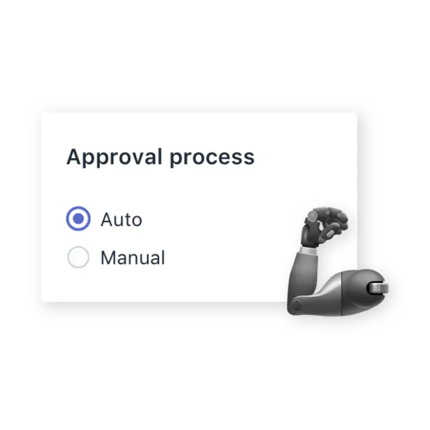 Approbation automatique ou manuelle. A vous de choisir.