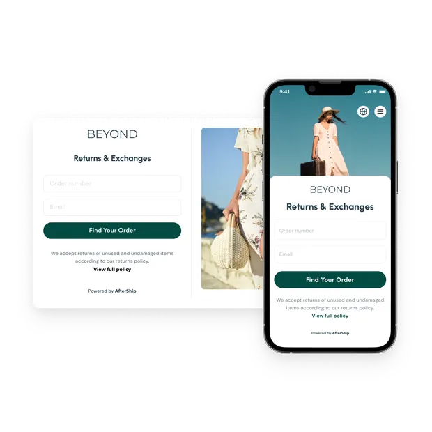 Branded returns page
